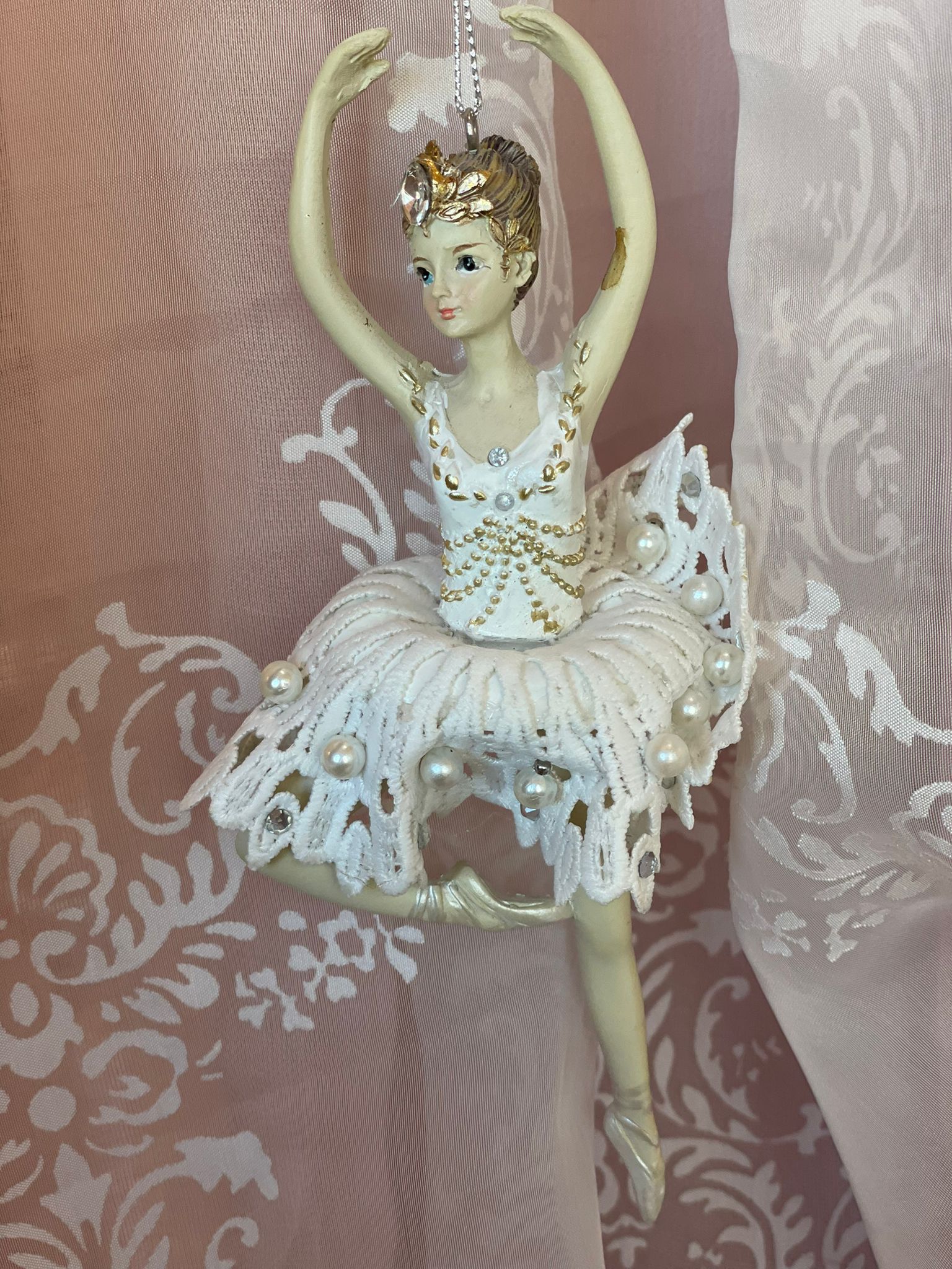 Appendino Ballerina soggetto assortito decoro natalizio - 19 cm - EDG