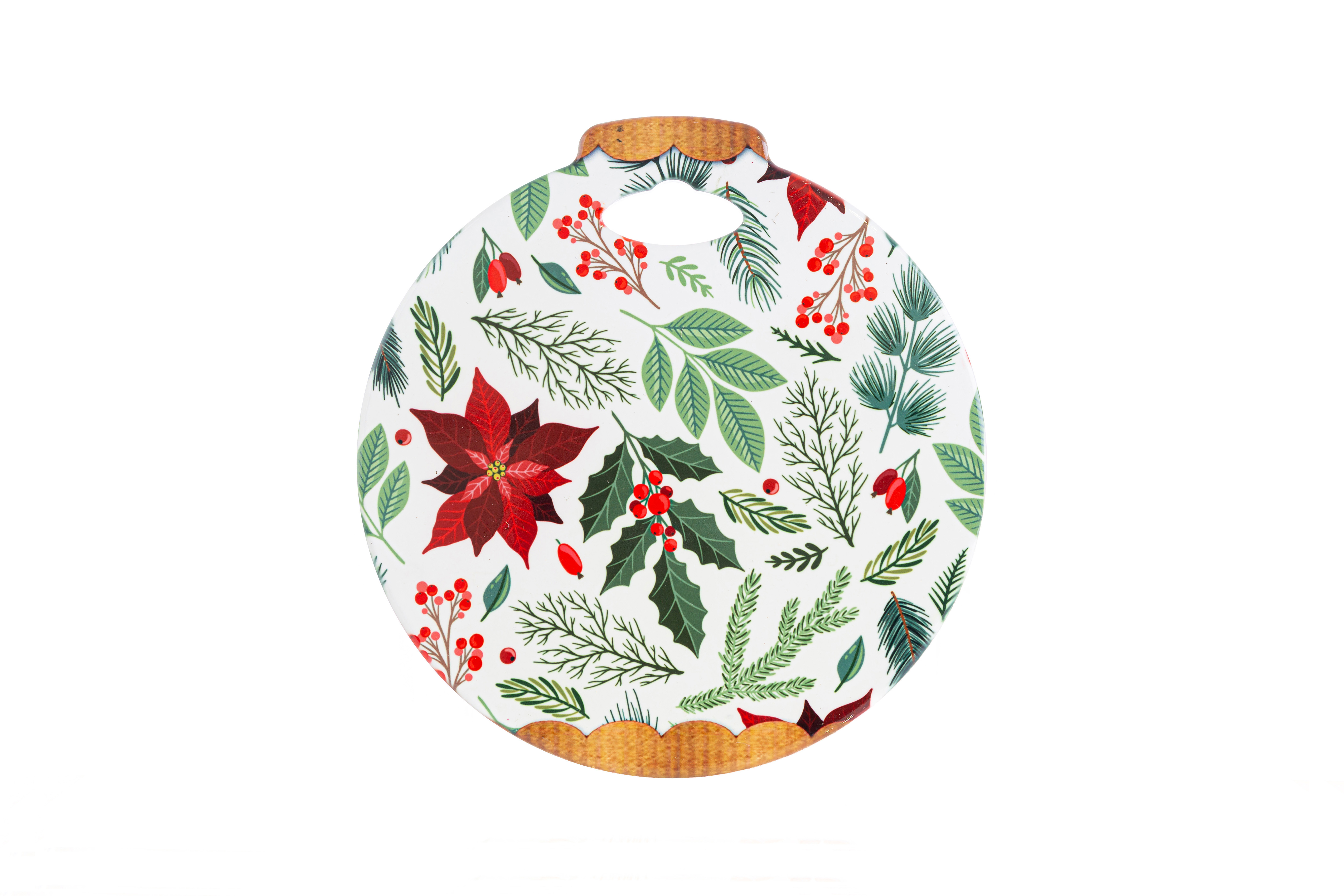 Poggia pentola in ceramica Bianco Natale - 20x21 cm - Le Stelle