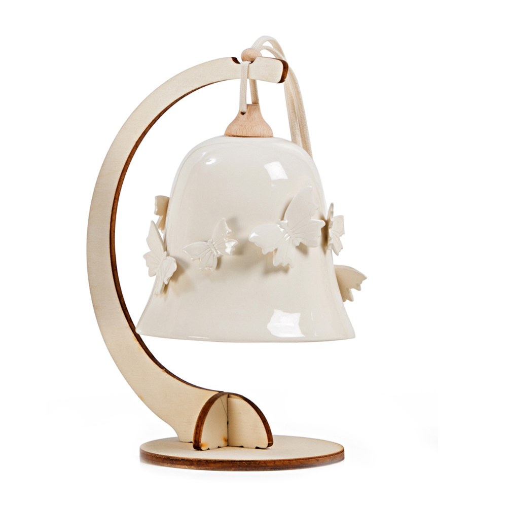 Campanellina profumata in ceramica con farfalline -  13Ã—16 cm - Gli Alberelli