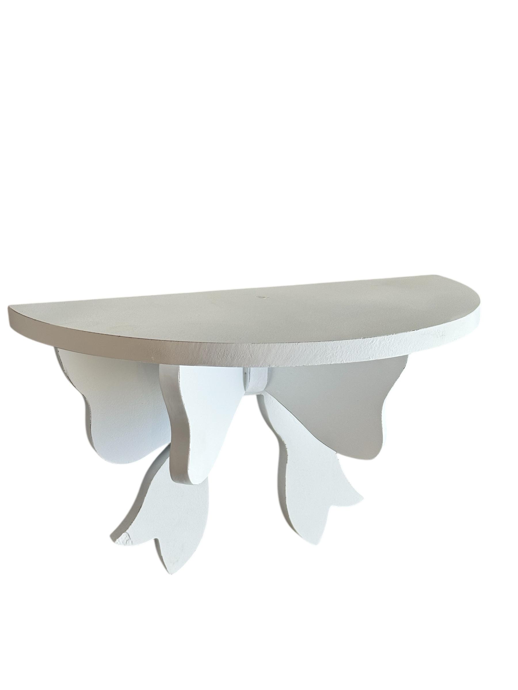 Mensola in legno MDF con fiocco - 36x18x23 cm - L'Arte di Nacchi