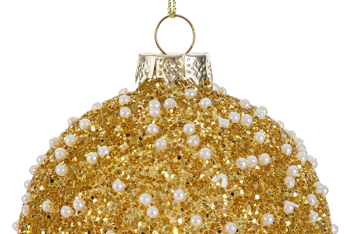 Set 3 palline in vetro mix gold - diam. 10 cm - Le Stelle
