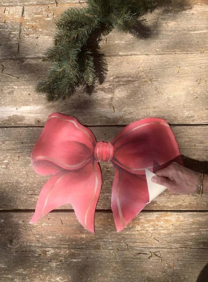 Tovaglietta in vinile a fiocco Favola di Natale- 44x33 cm - Blanc Mariclo
