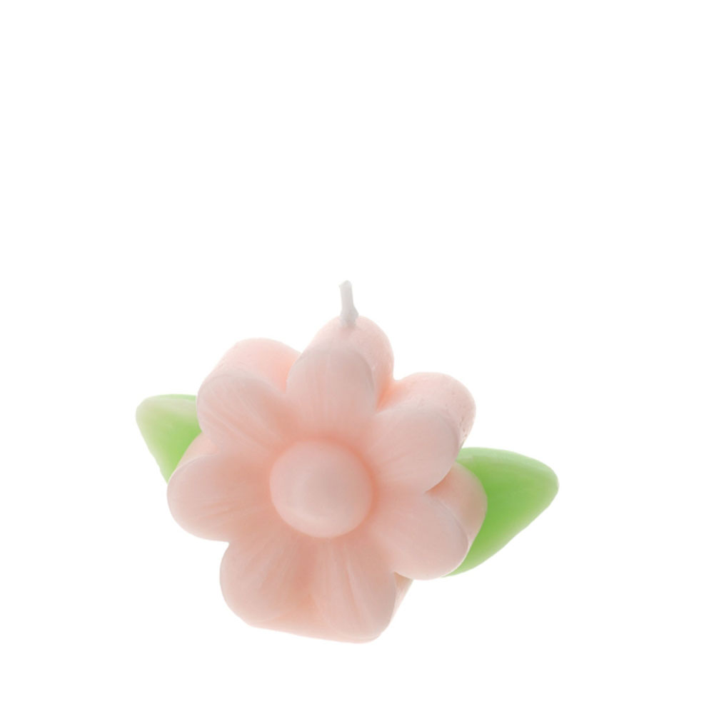 Candela fiore c/astuccio trasparente - vari colori - 7.5x5.5 cm - Hervit