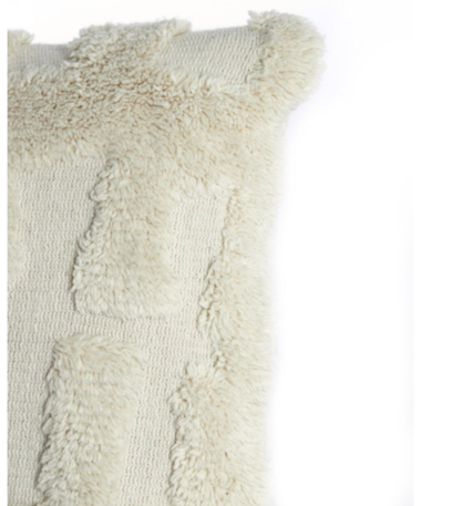 Cuscino arredo rettangolare crema mod.SARMI - 60x30 cm - Light e Living