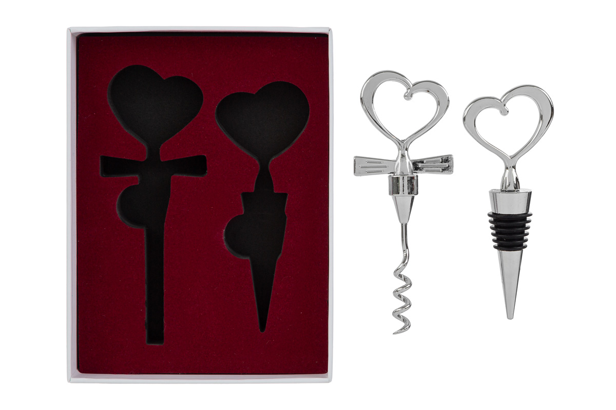 Sorsi d'Amore - Set 2 pz accessori vino con astuccio - Le Stelle