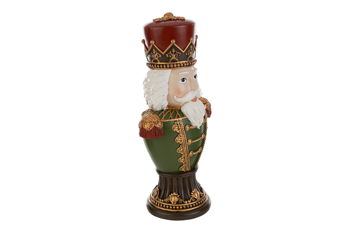 Mezzo busto schiaccianoci in resina - H.31 cm - Le Stelle