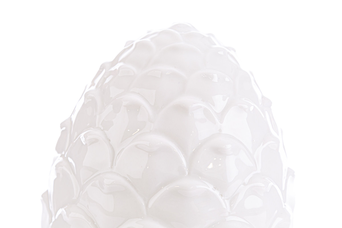 Pomo bianco in porcellana - 14xh.22 cm - Le Stelle