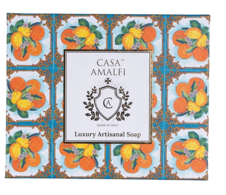 Sapone artigianale Sorrento box regalo in maiolica Made in Italy - CasAmalfi - Foto 3