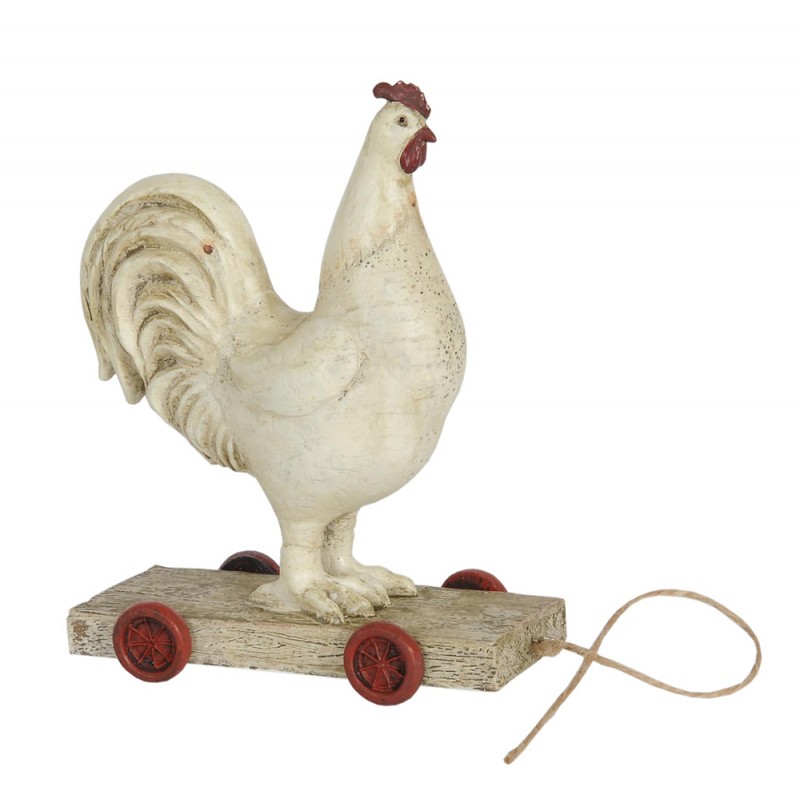 Gallo su rotelle - 15x7x17 cm - Clayre & Eef