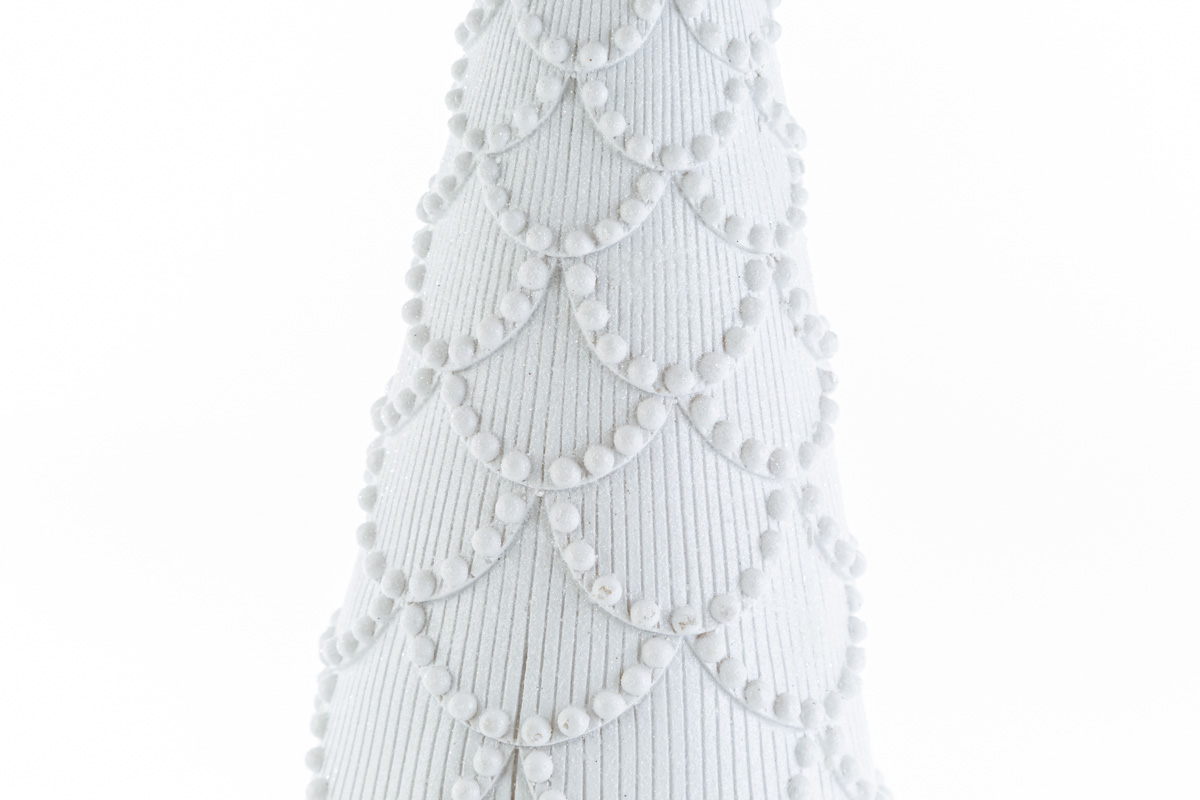 Albero natalizio in resina bianco - H.57 cm