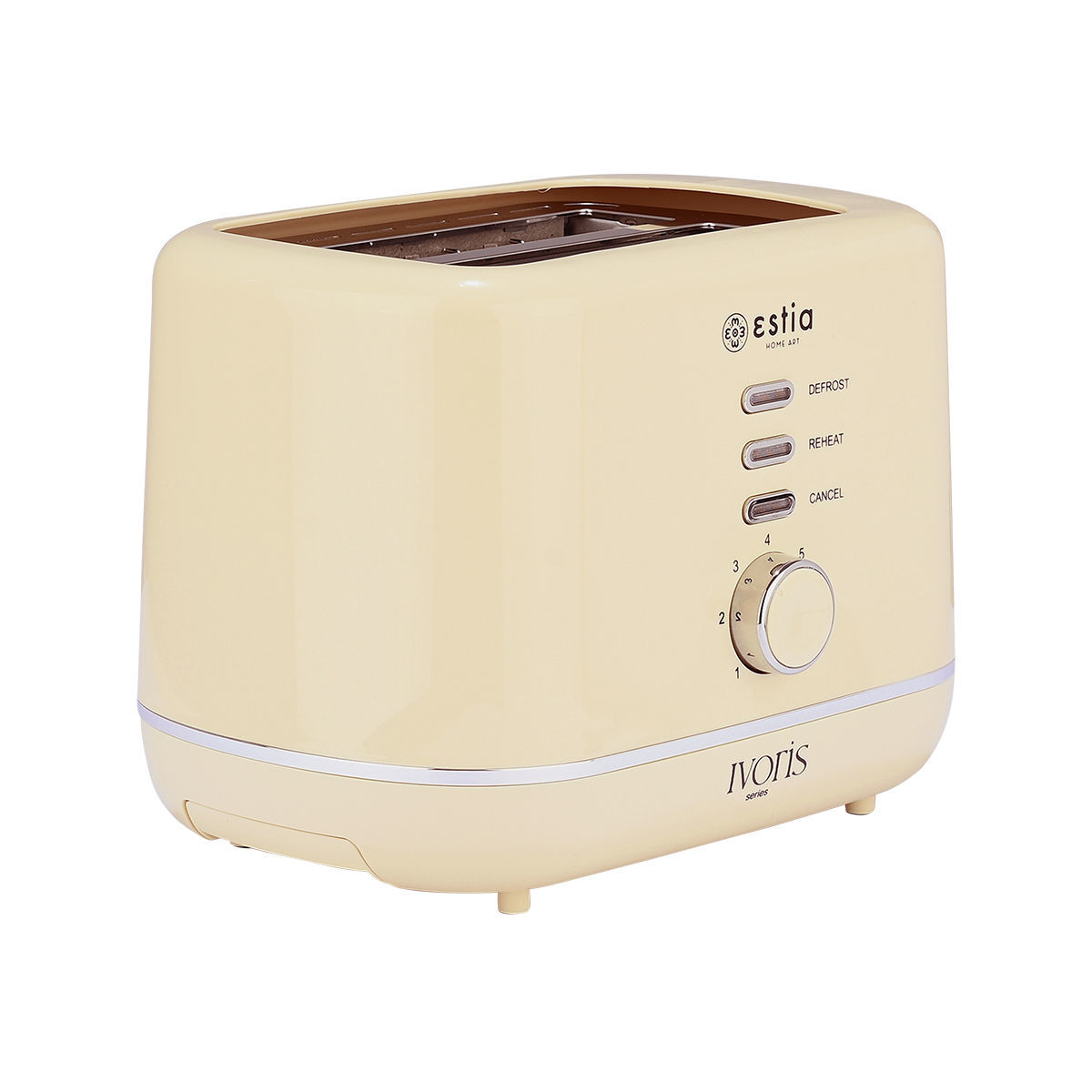 Tostapane 2 fette Ivoris con 2 livelli di doratura - 850 w - Estia