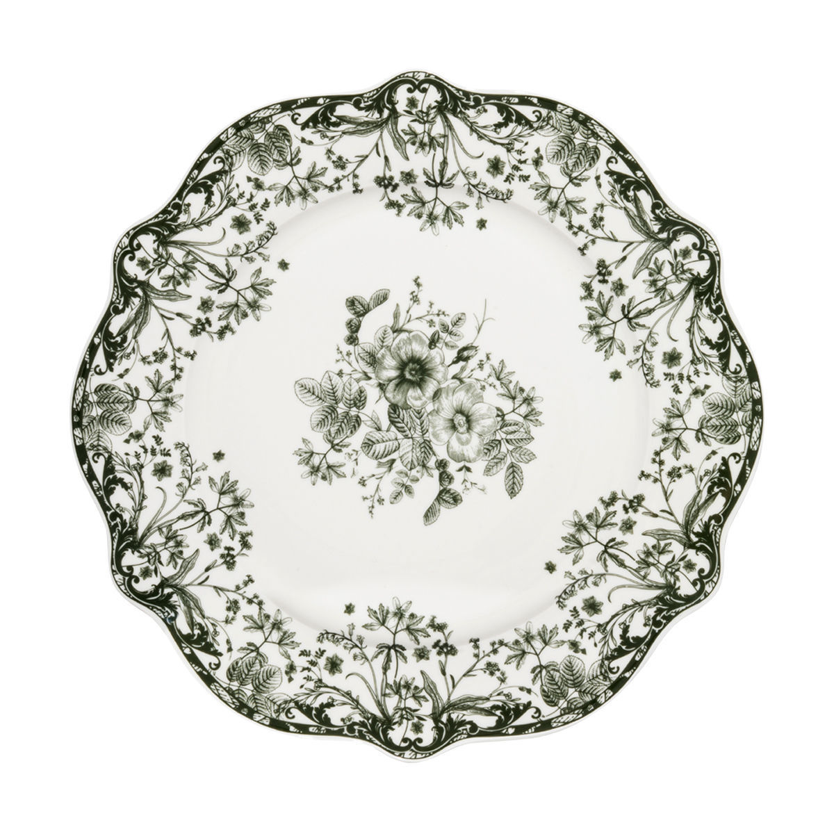 Servizio piatti 18 pz in ceramica verde - Estia