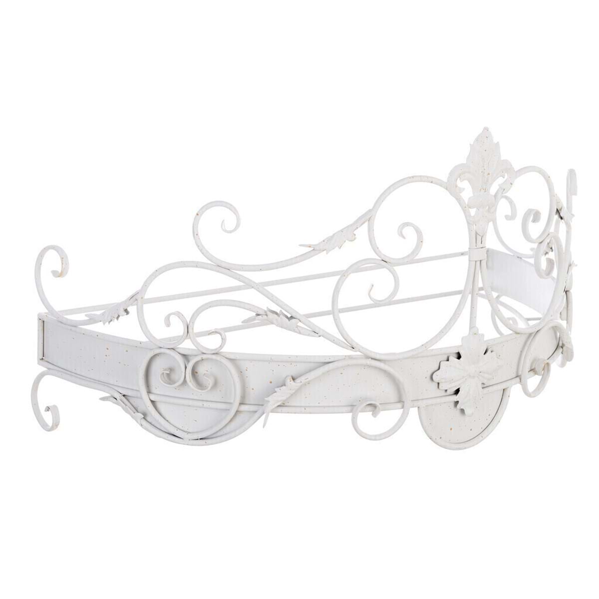 Ciel de Lit in ferro - Curly Collection - 70x35 cm - Blanc Mariclo