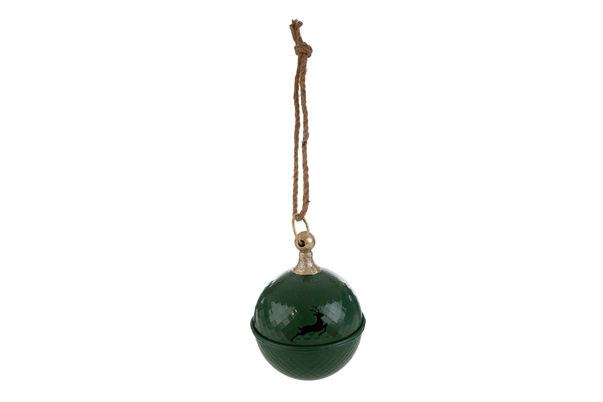 Sfera natalizia da appendere in metallo - 2 ass - 22x16,5 cm - Le Stelle