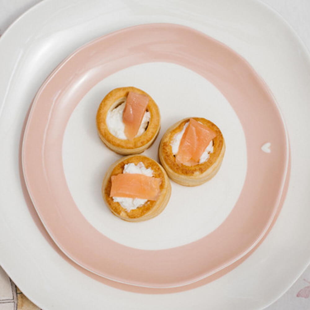 Set 2 piatti da dolce in ceramica Petit Mon Amour - 2 varianti - diam.18.9 cm - Nuvole di stoffa