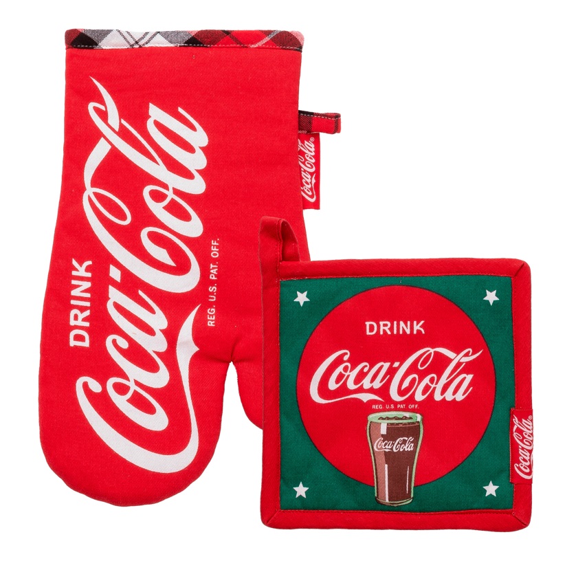 Set guantone e presina con stampa Coca-Cola - 2 varianti