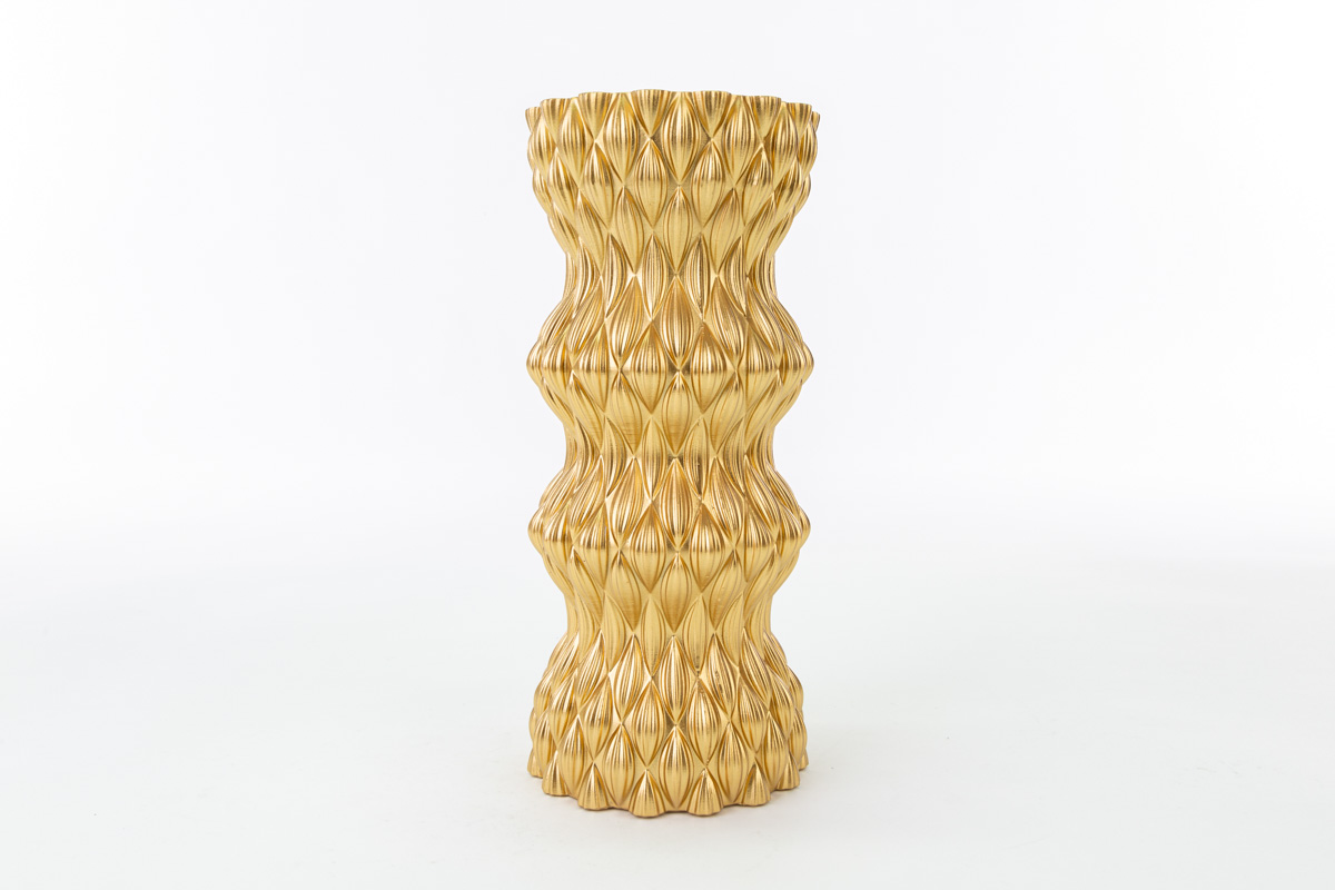 Vaso in resina oro - 12x27 cm