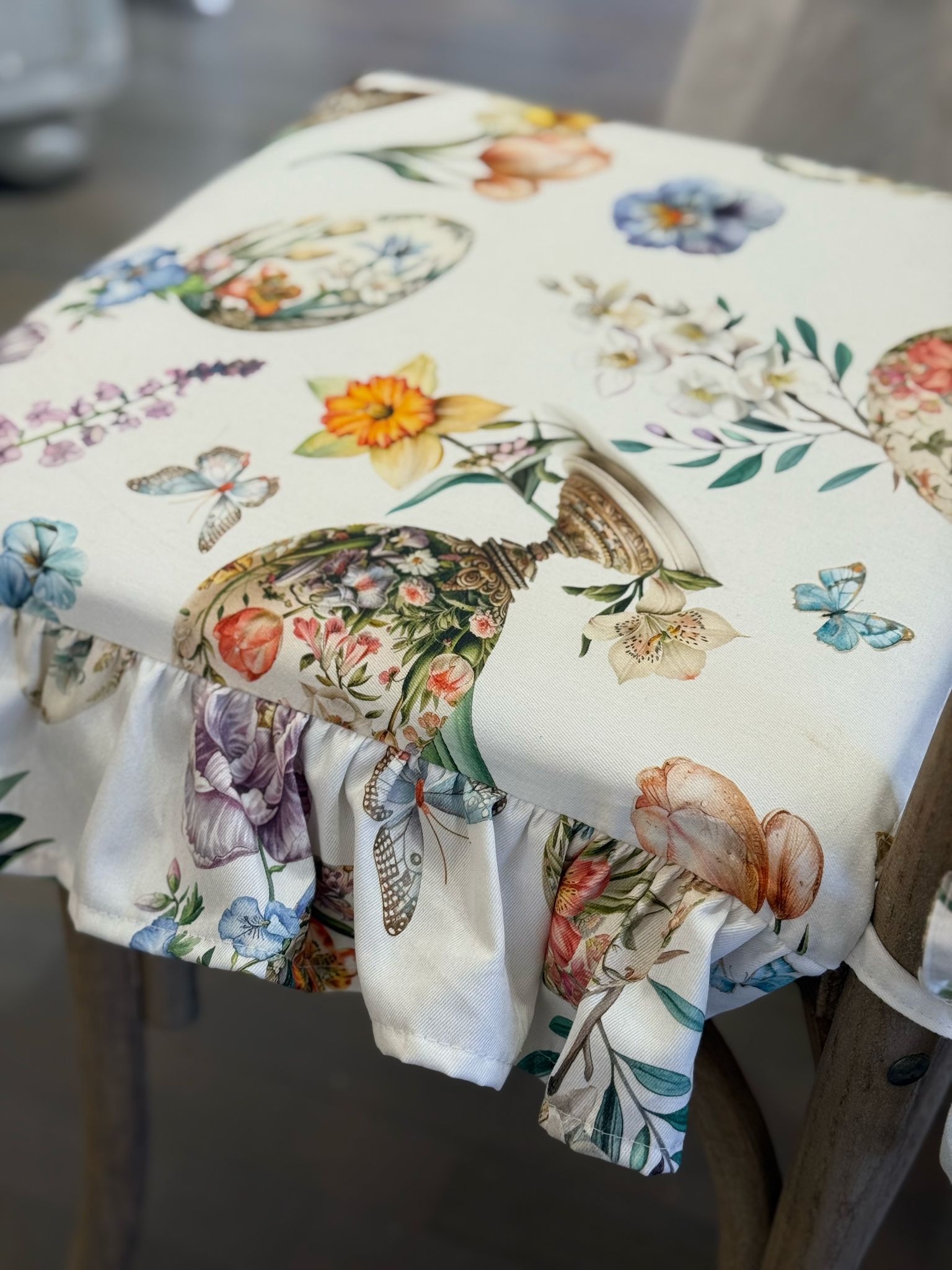 Cuscino da sedia con stampa digitale pasquale made in italy  - 45x45 cm