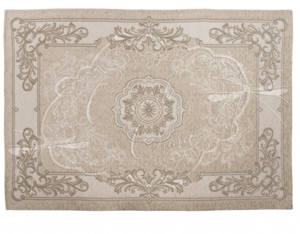 Tappeto con antiscivolo - Misura:  65x110 cm - TORTORA