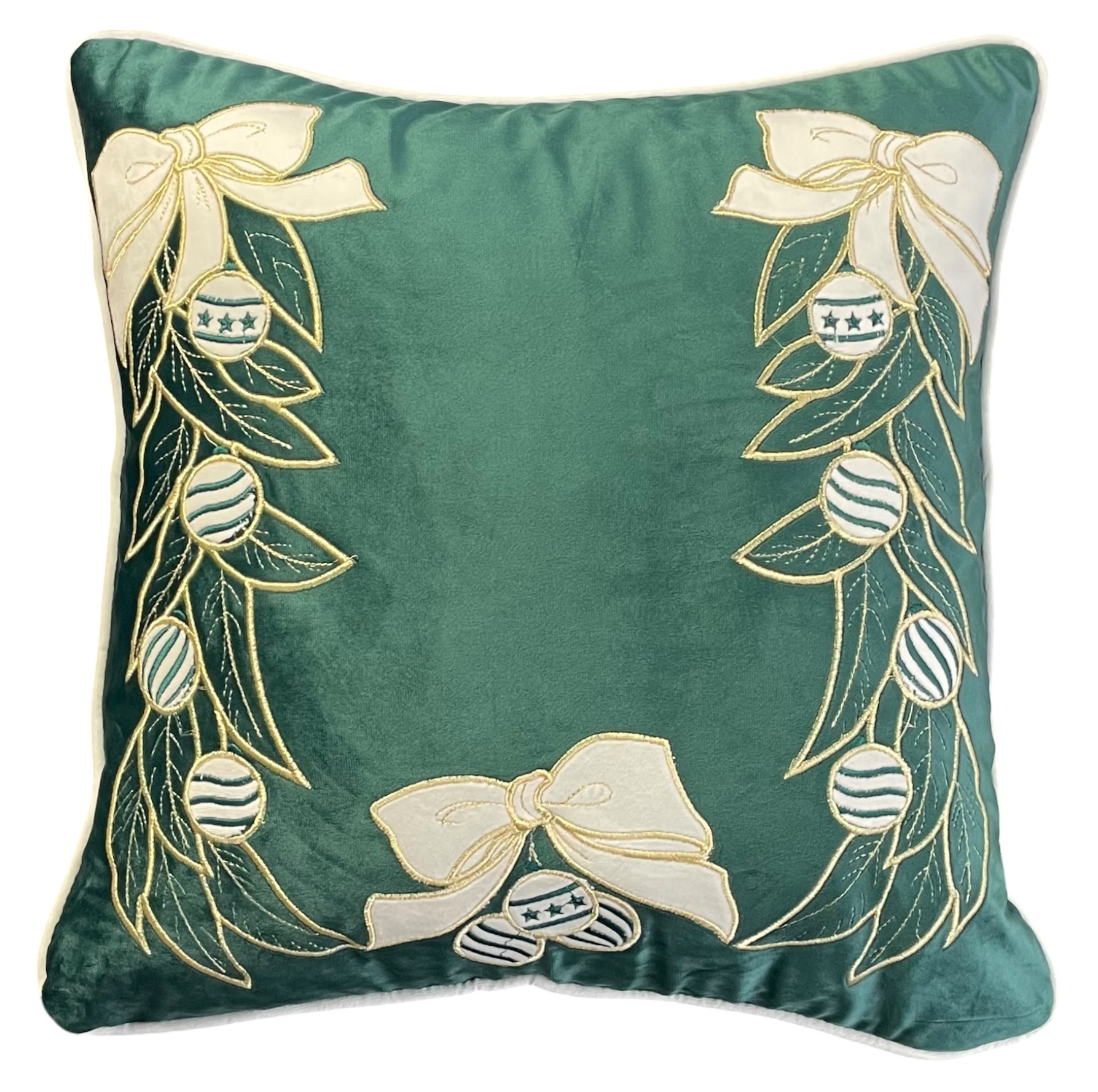 Cuscino quadrato natalizio in velluto Jolie - 47x47 cm - vari colori - Clodette