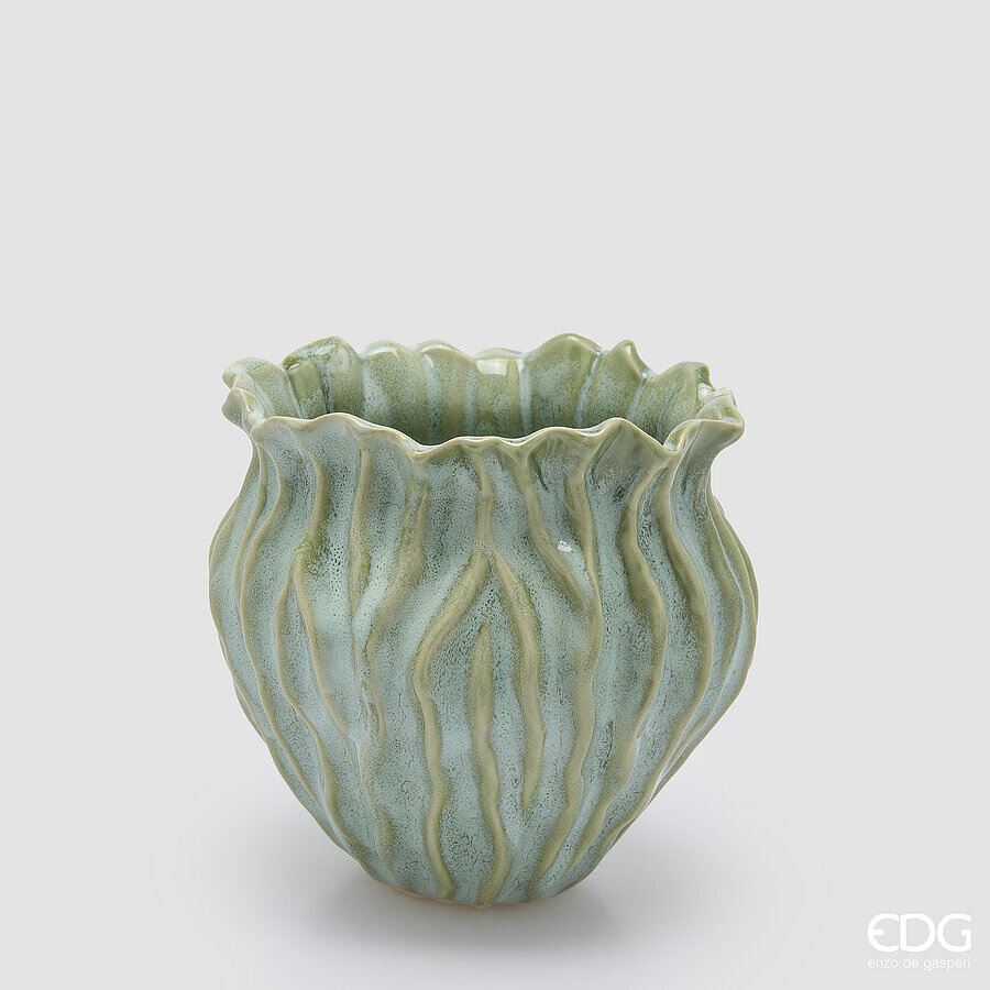 Vaso Freaky corteccia anfora - 2 varianti - H.18x18.5 cm - EDG