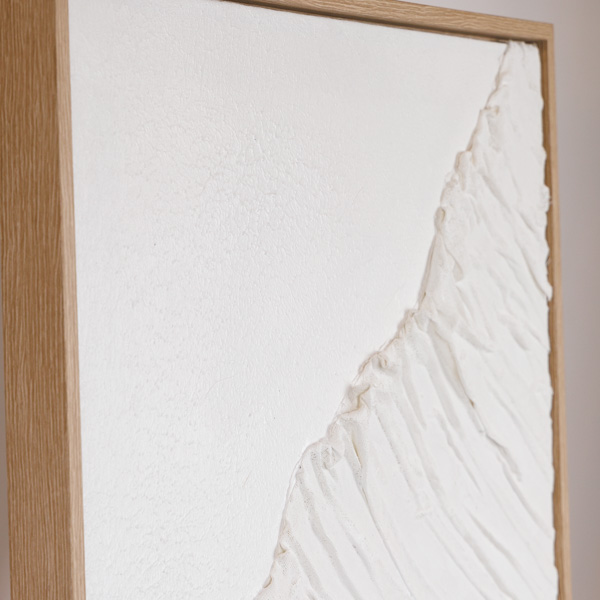Quadro su tela Dea Bendata a rilievo c/cornice oro - 60x80 cm - Eurolamp