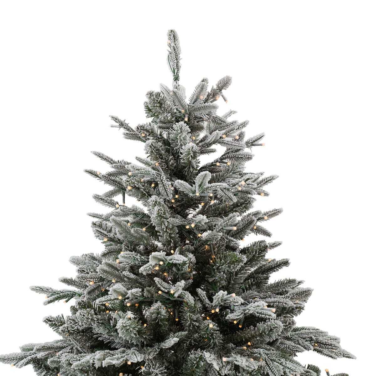 Albero innevato con 1290 led - Modello Canada - H.180 cm - Fiorentino Home - Foto 4