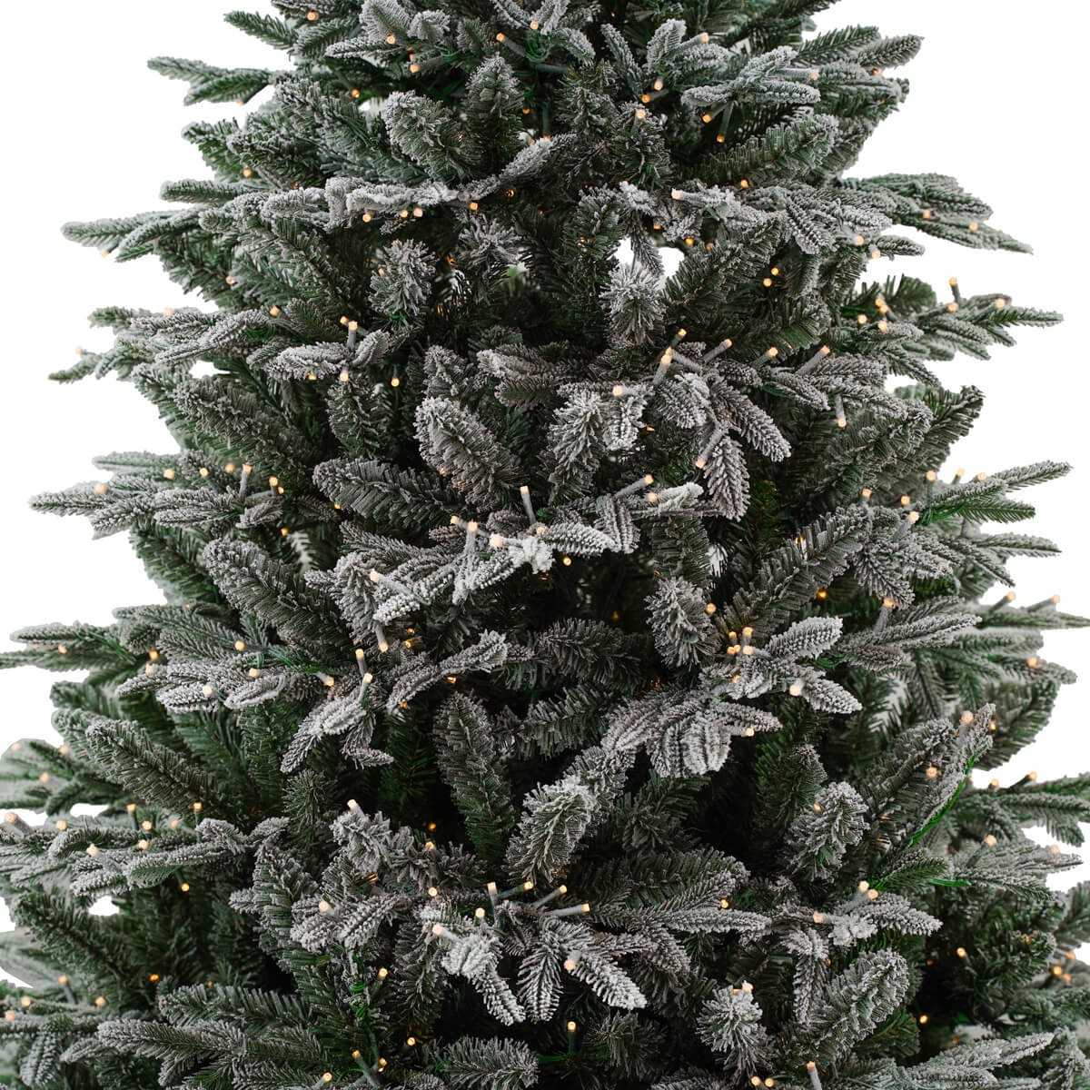 Albero innevato con 1290 led - Modello Canada - H.180 cm - Fiorentino Home - Foto 3