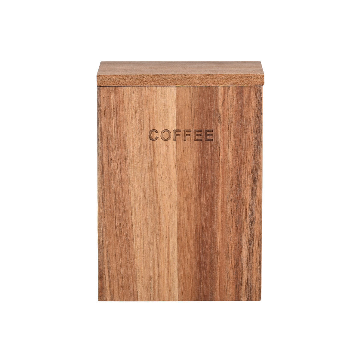 Barattolo ermetico in legno di acacia Zucchero/Caffe - 10x14 cm - Estia