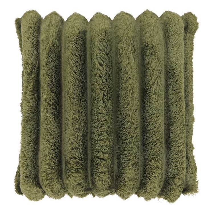 Cuscino pellicciato a coste Romee - 50x50 cm - vari colori - Unique Living