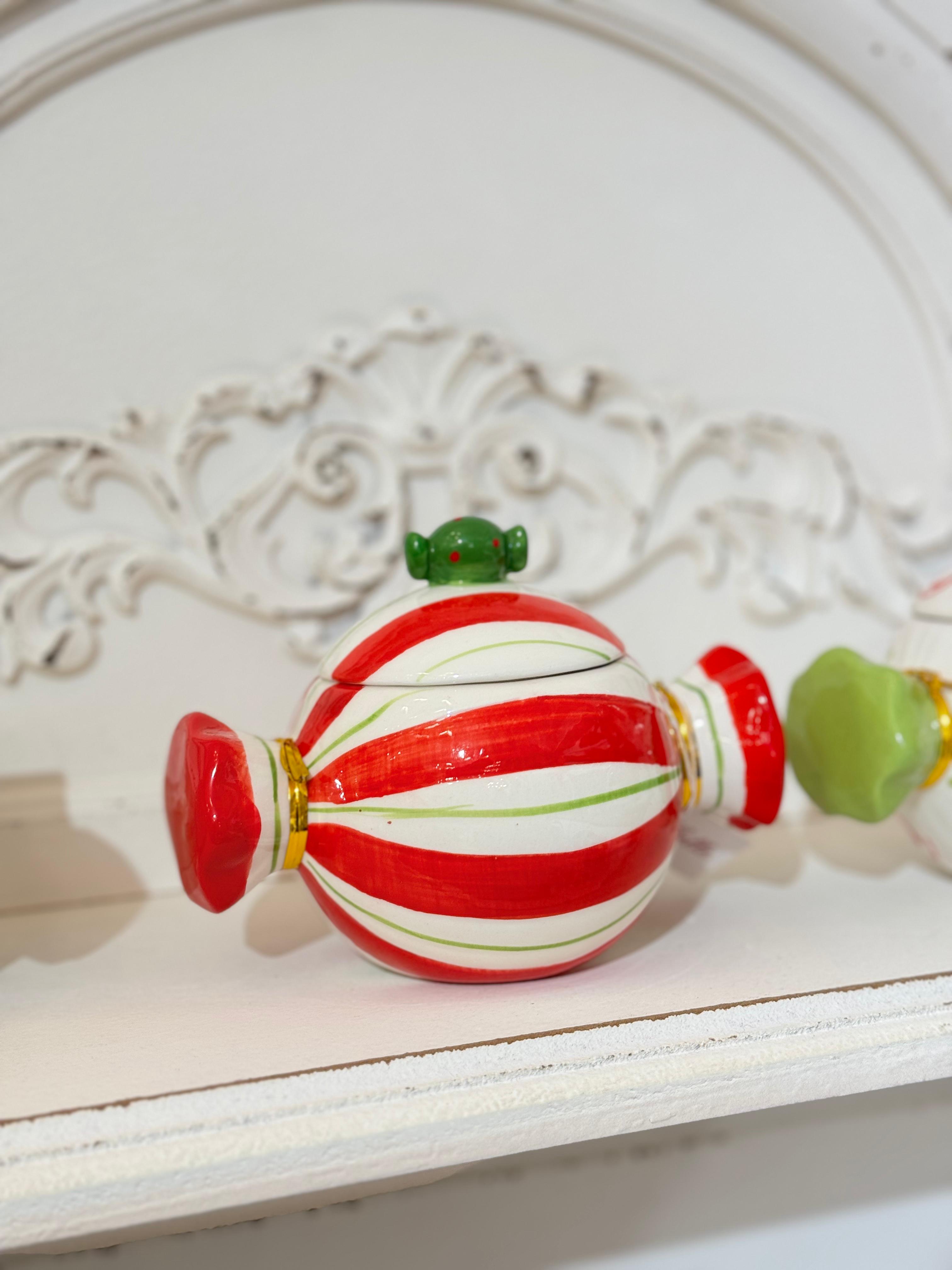 Scatola ceramica caramella Candy - 3 varianti - 14xH.10 cm