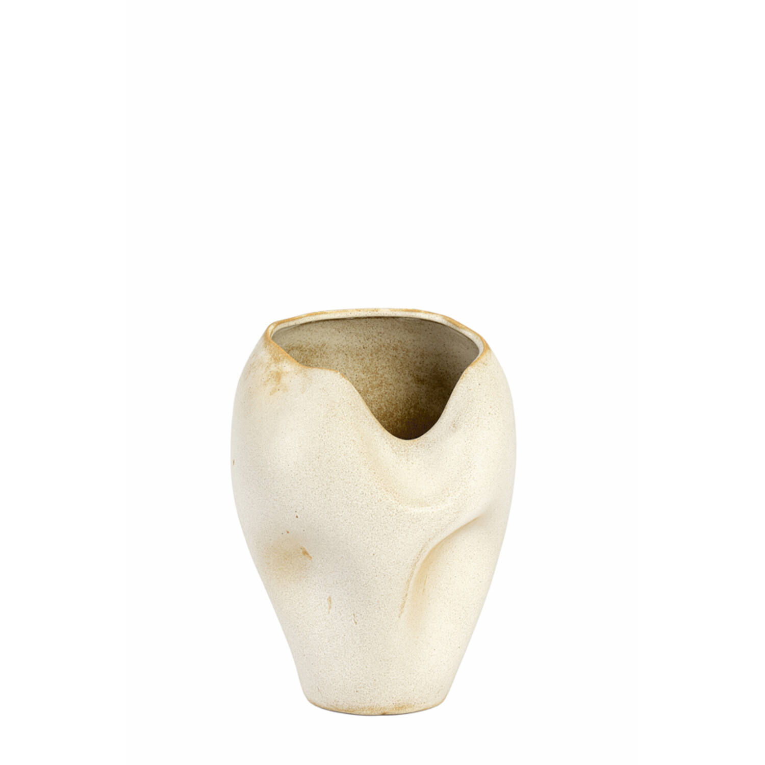 Vaso in ceramica crema Azura - H35x26 cm - Light e Living