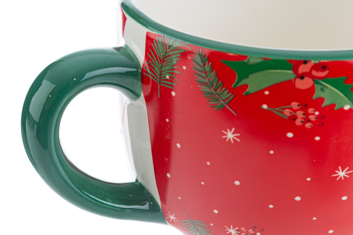 Tazza in ceramica Merry Christmas - H.8x14 cm