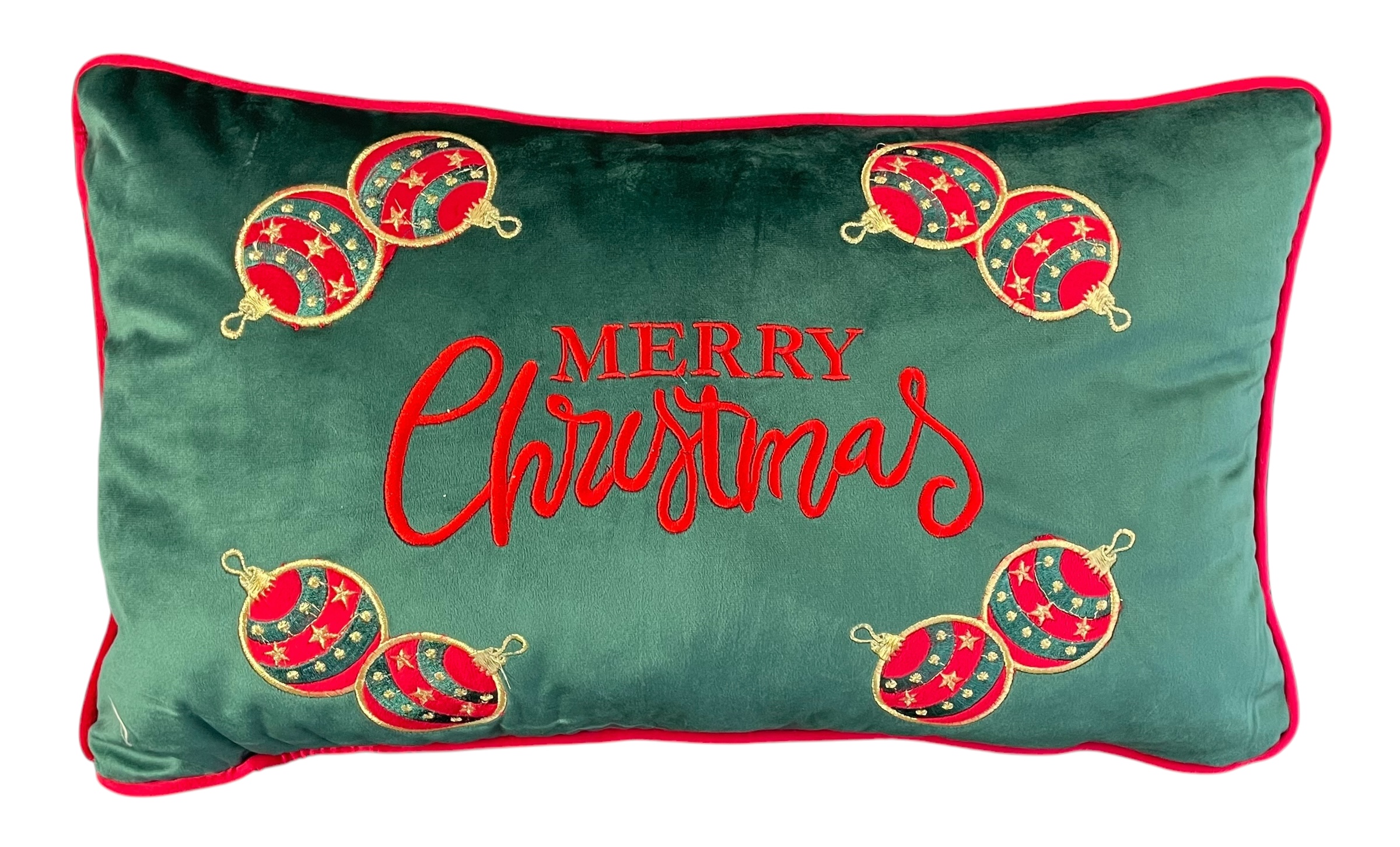 Cuscino rettangolare natalizio in velluto CIRQUE DE NOEL - 45x60 cm - vari colori - Clodette