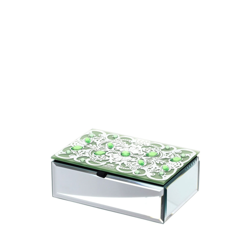 Cofanetto portagioie specchiato Byzantium - vari colori - 15x10x5 cm - Hervit