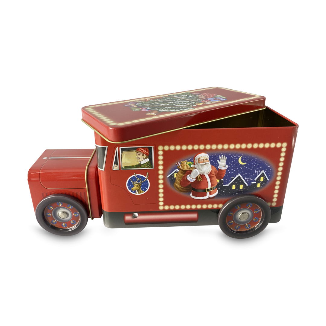 Scatola furgone in latta Babbo Natale - 24x11 cm - StyleBox