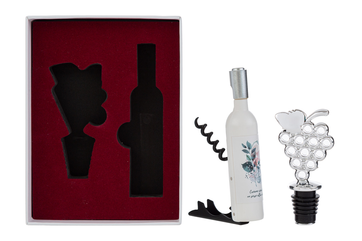 Sorsi d'Amore - Set 2 pz accessori vino con astuccio - Le Stelle