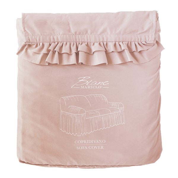 NEW - Copridivano con gala in poliestere - 3 varianti - 160x280x50 cm - Blanc Mariclo - Foto 3