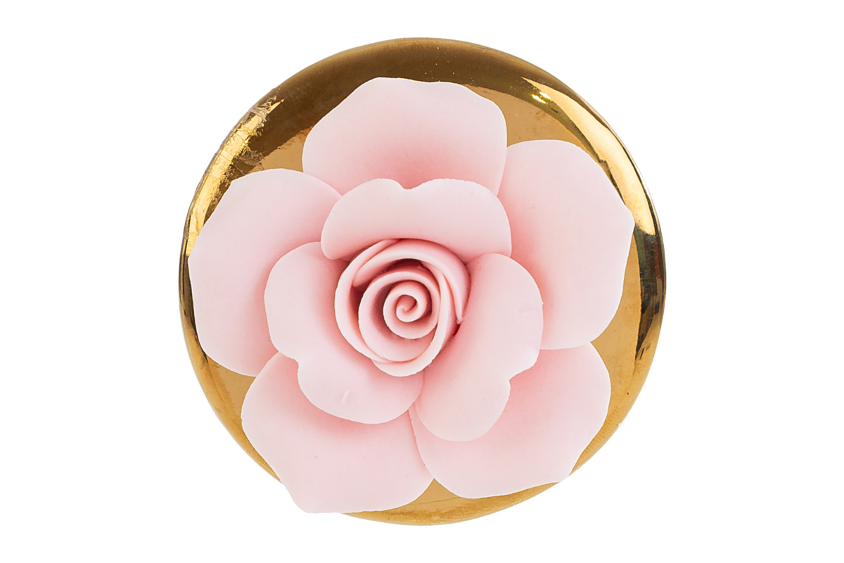 Candela rosa col.Rosa c/astuccio - H.9x7.5 cm - Le Stelle