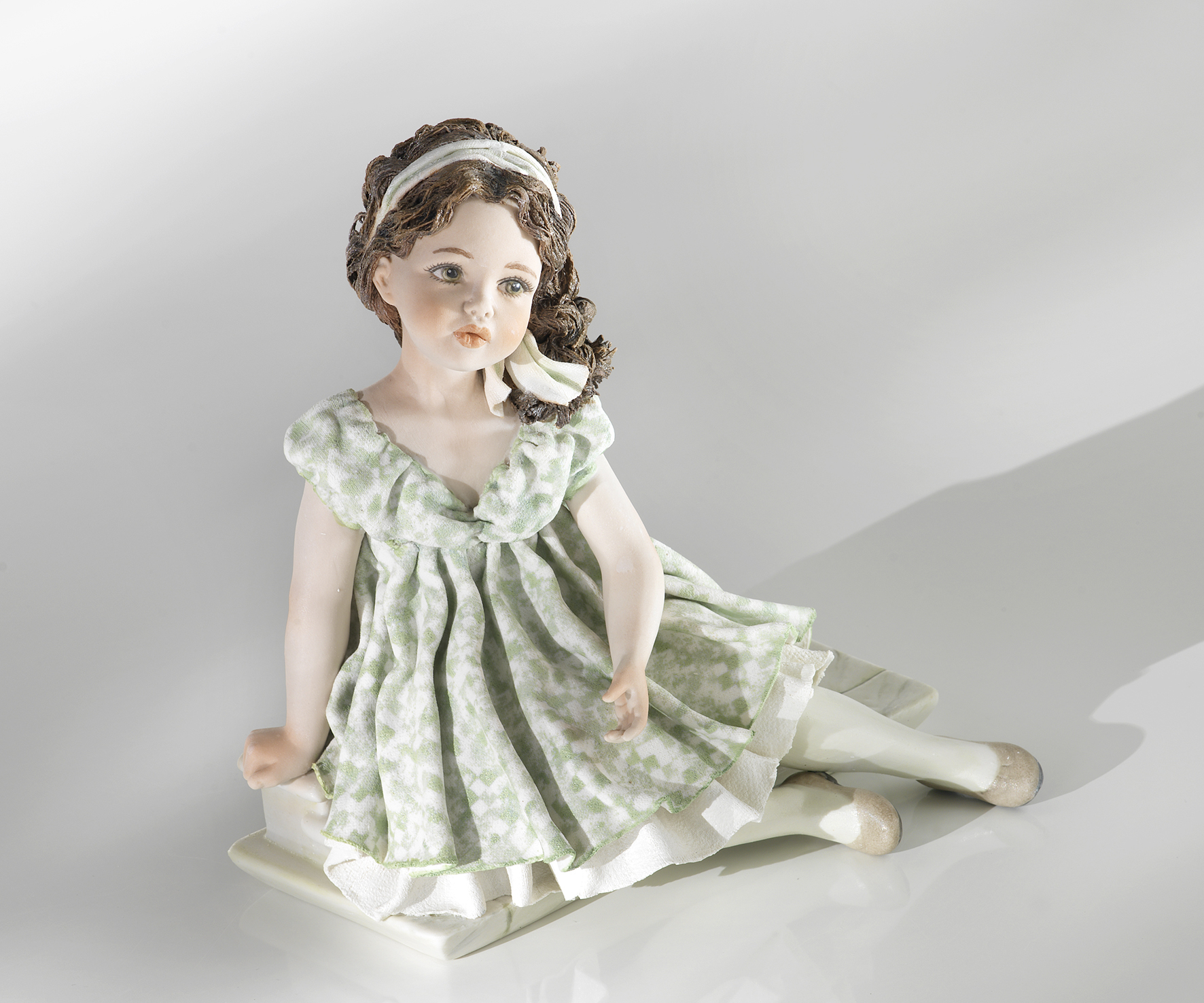 Figura in porcellana Federica - H. 21 cm - Sibania