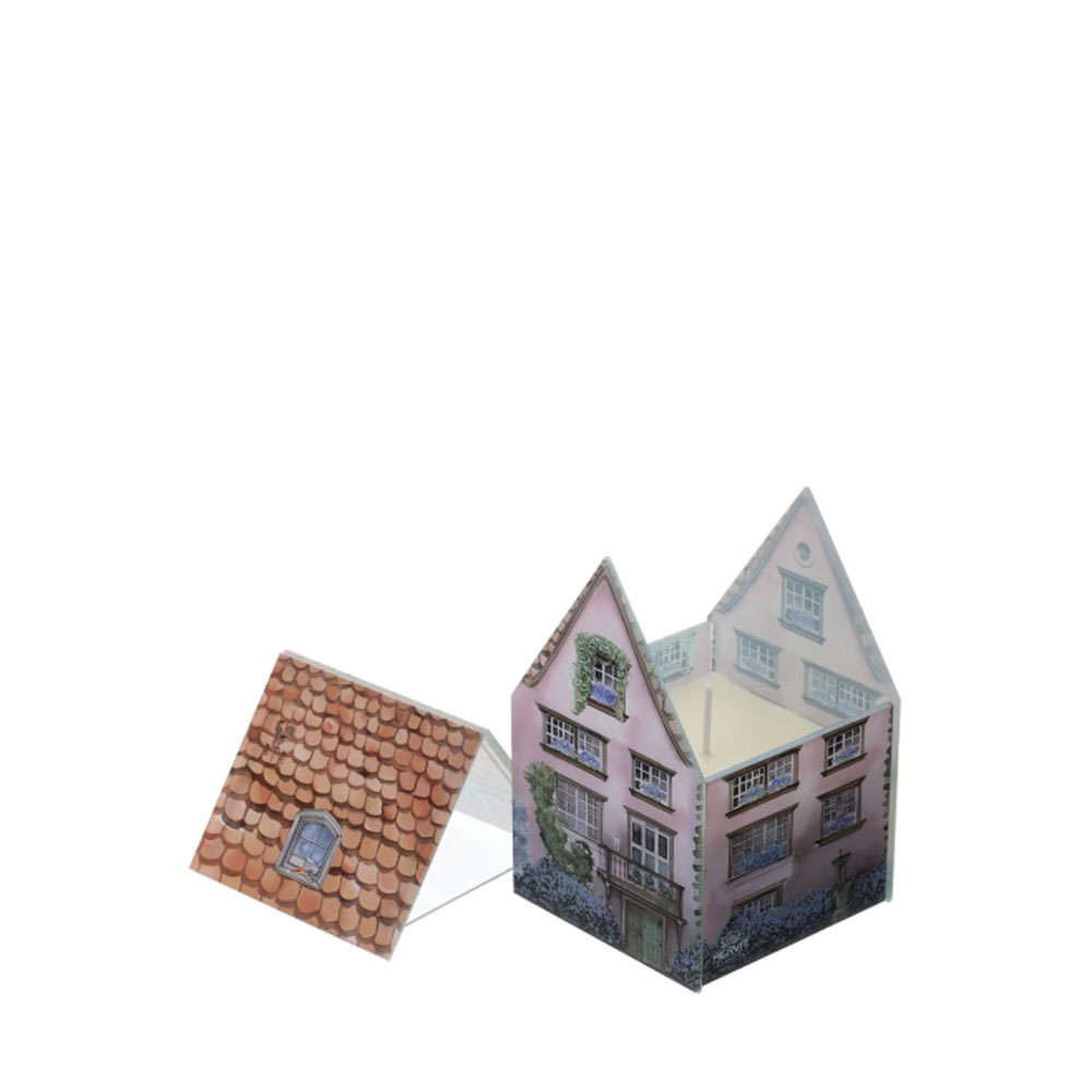 Contenitore in vetro c/candela Cottage - vari colori - 13x9 cm - Hervit - Foto 3