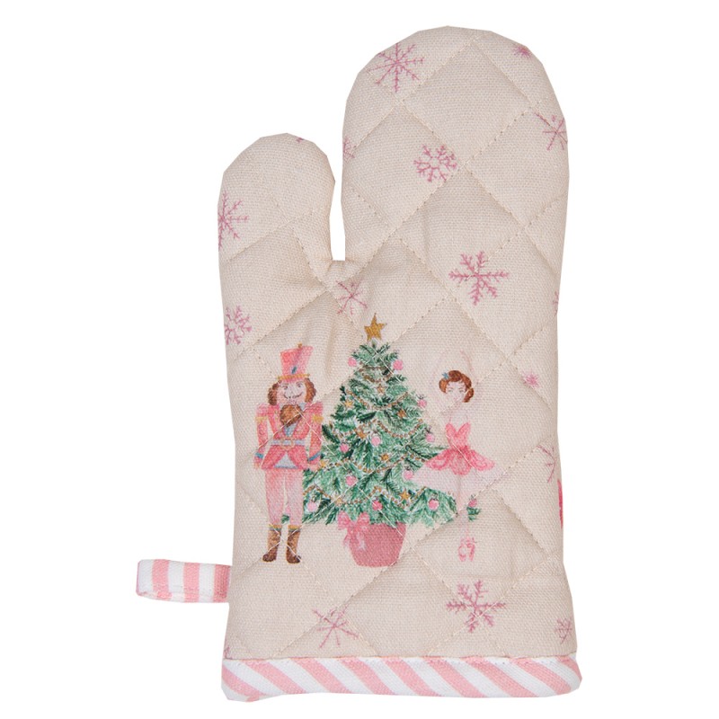 Guanto forno da bambino con schiaccianoci rosa - 12x21 cm - Clayre & Eef