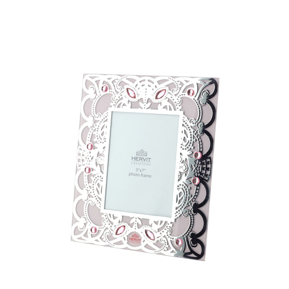 Cornice portafoto in vetro Byzantium - vari colori - 24x29 cm - Hervit