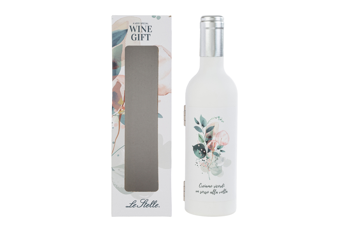 Sorsi d'Amore - Accessori 3 pz vino in bottiglia - H.23x6 cm - Le Stelle