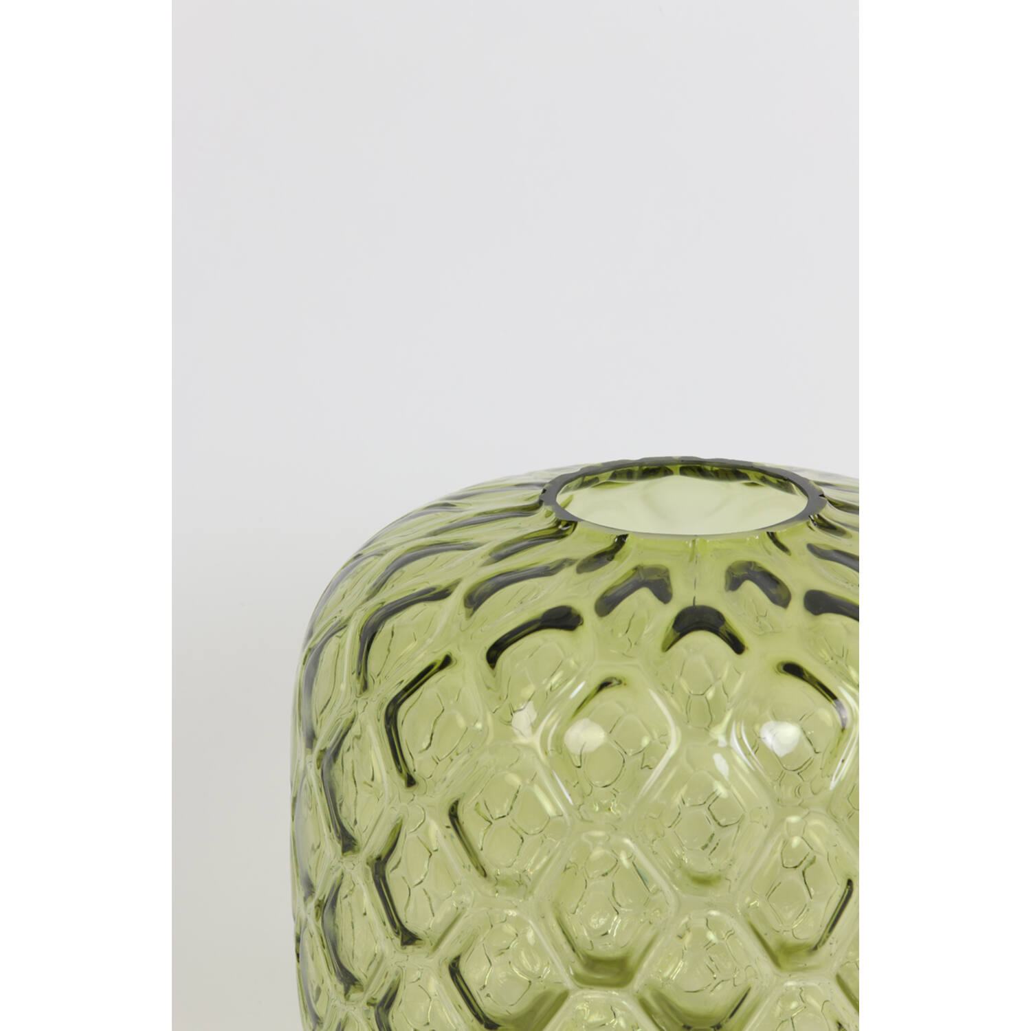 Vaso in vetro verde oliva - H.25x27.5 cm - Light&Living