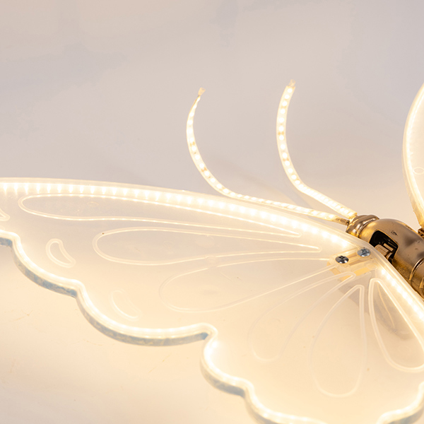 Farfalla luminosa LED Bianco Caldo - statica - 60 CM - E.L.