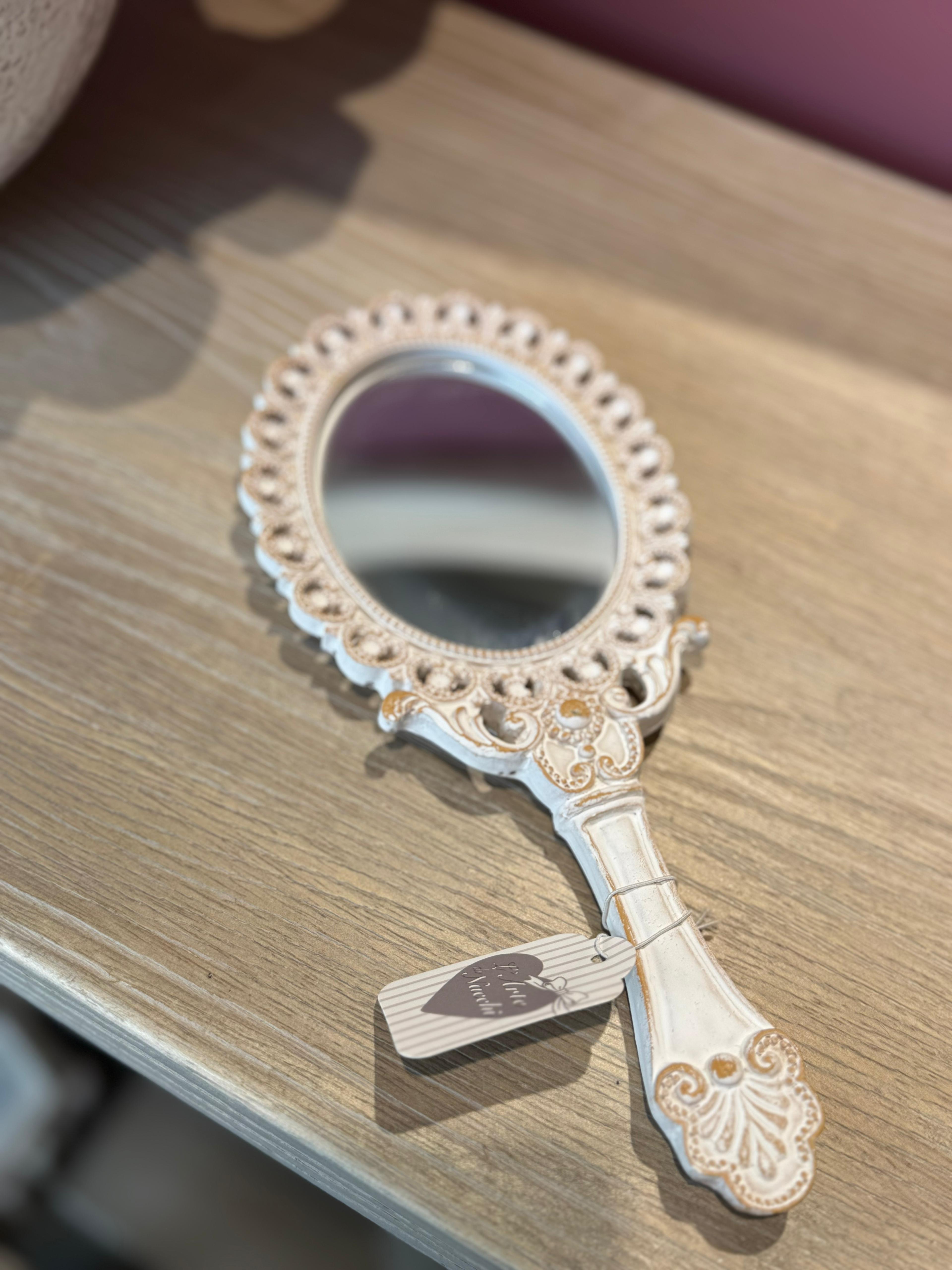 Specchietto in resina effetto decape' - 24x11 cm - L'Arte di Nacchi