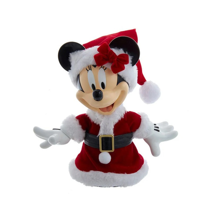 Puntale per albero Minnie con vestito natalizio - H.21.5 cm - Disney
