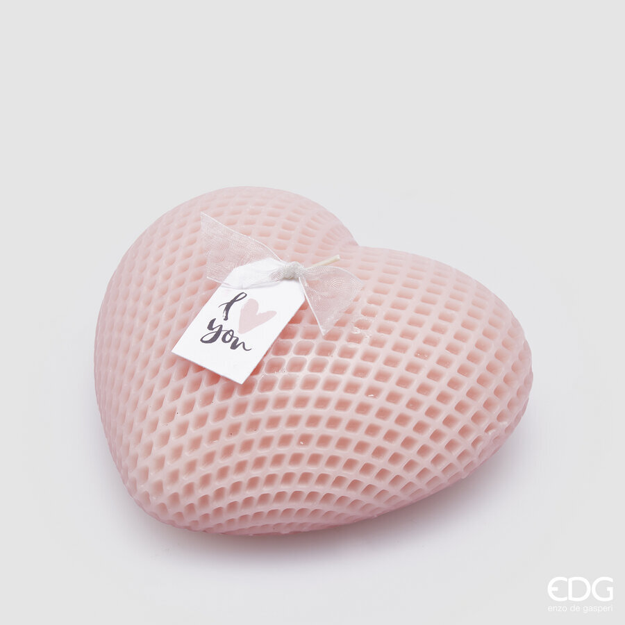 Candela a cuore - H.705x12 cm - 2 varianti - EDG