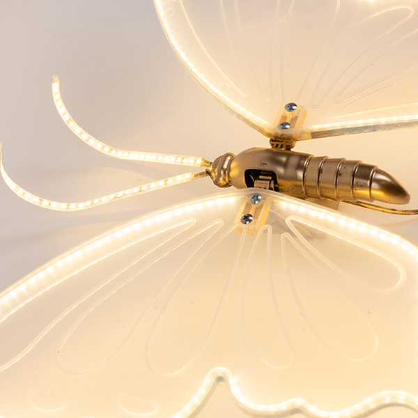 Farfalla luminosa LED Bianco Caldo in movimento - 40 CM - E.L. - Foto 3